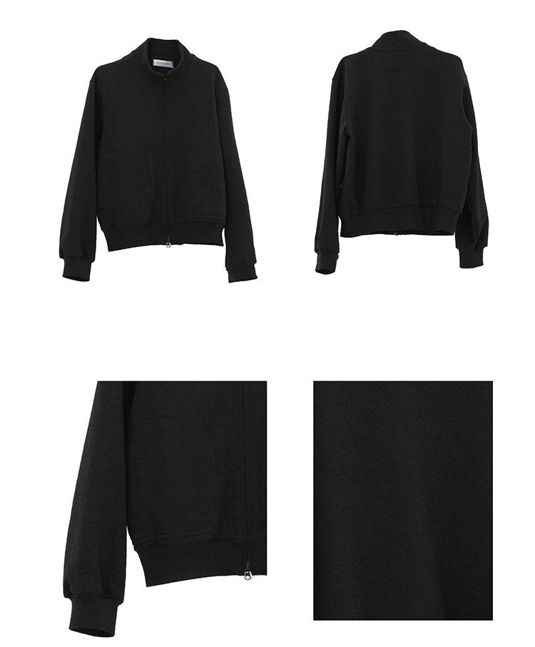 Fitted sweatshirt jacket