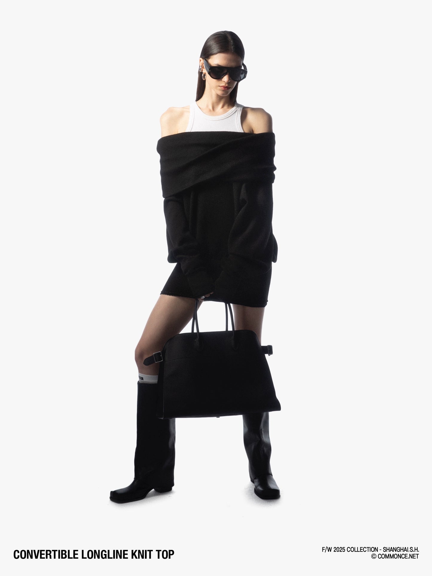 Convertible Longline Knit Top
