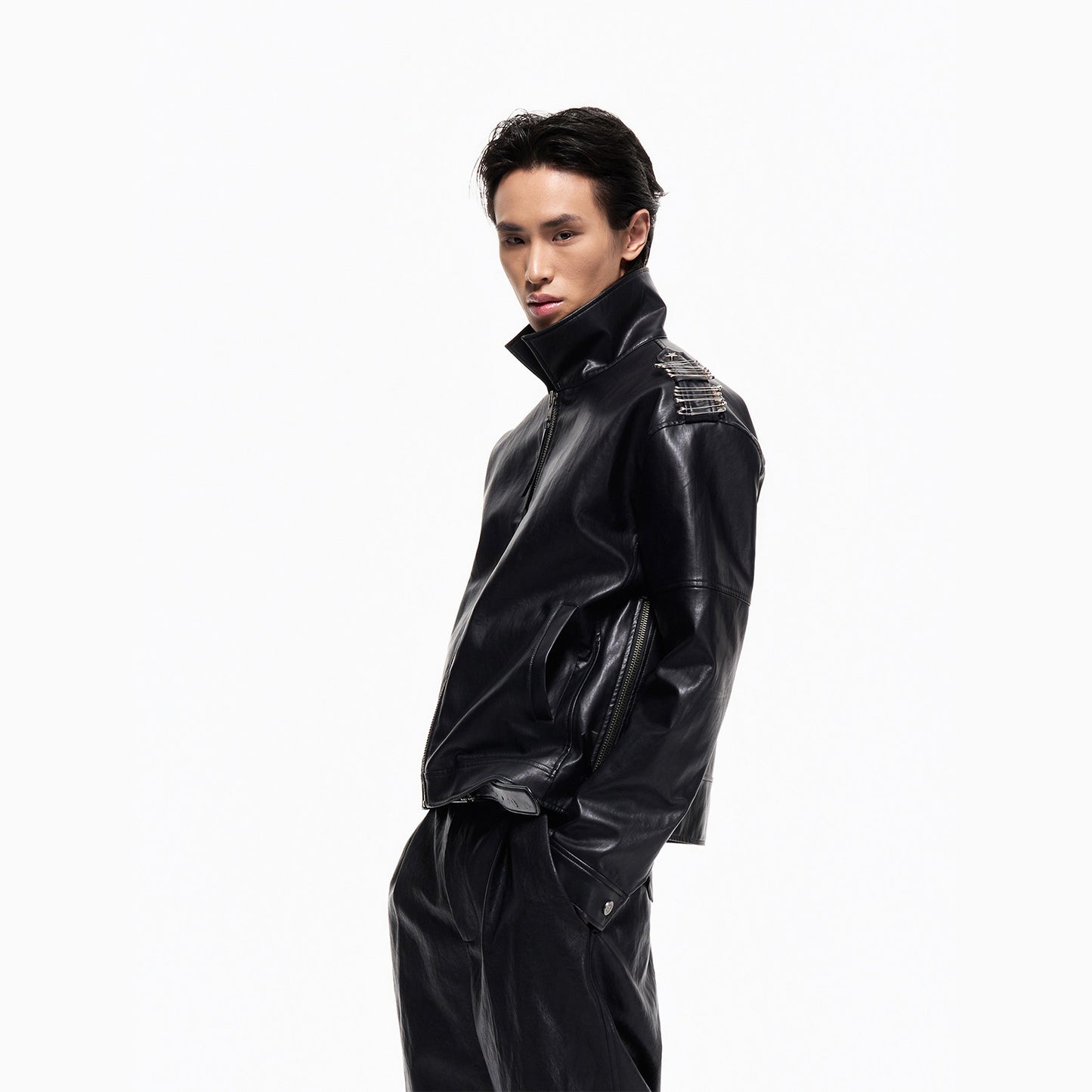 Ashen Hymn Pin-Clasped Jacket