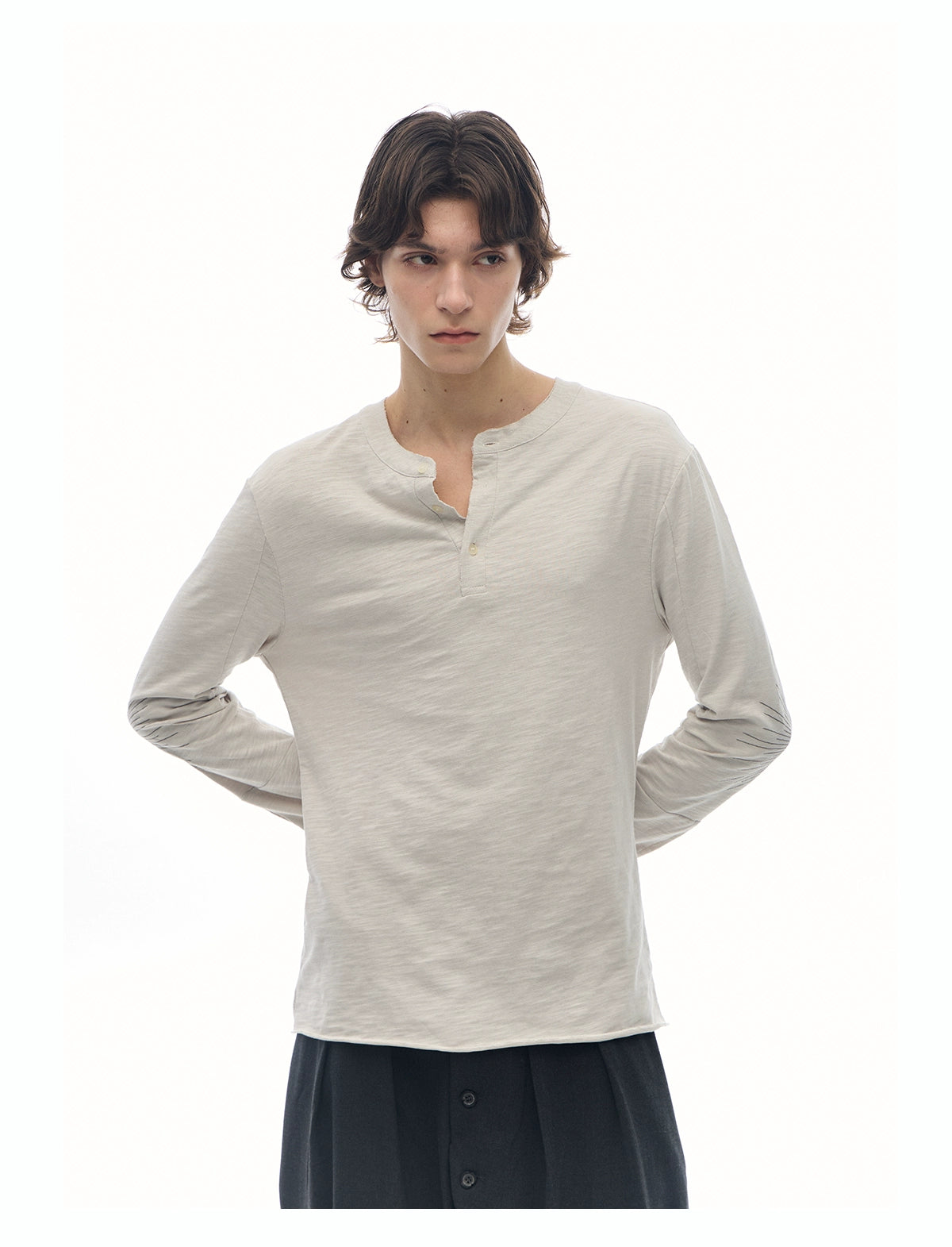 トップス Sun Embroidery Machete LongSleeveT-Shirt Sun Embroidery Machete Long Sleeve T-Shirt – Verist