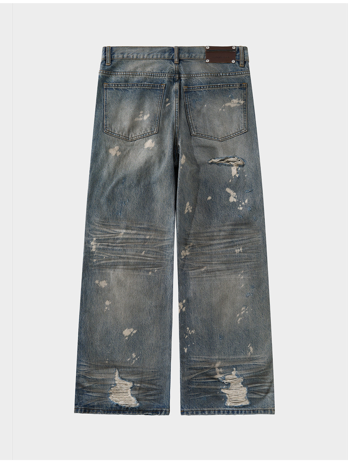 Okayama craftsmen mud-dyed jeans