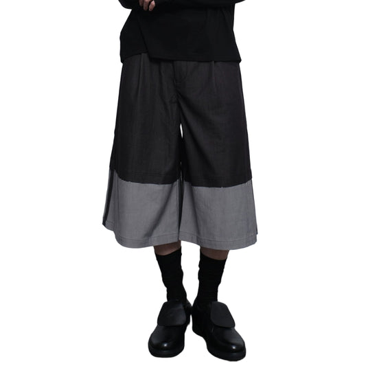 Panelled Loose Cropped Pants
