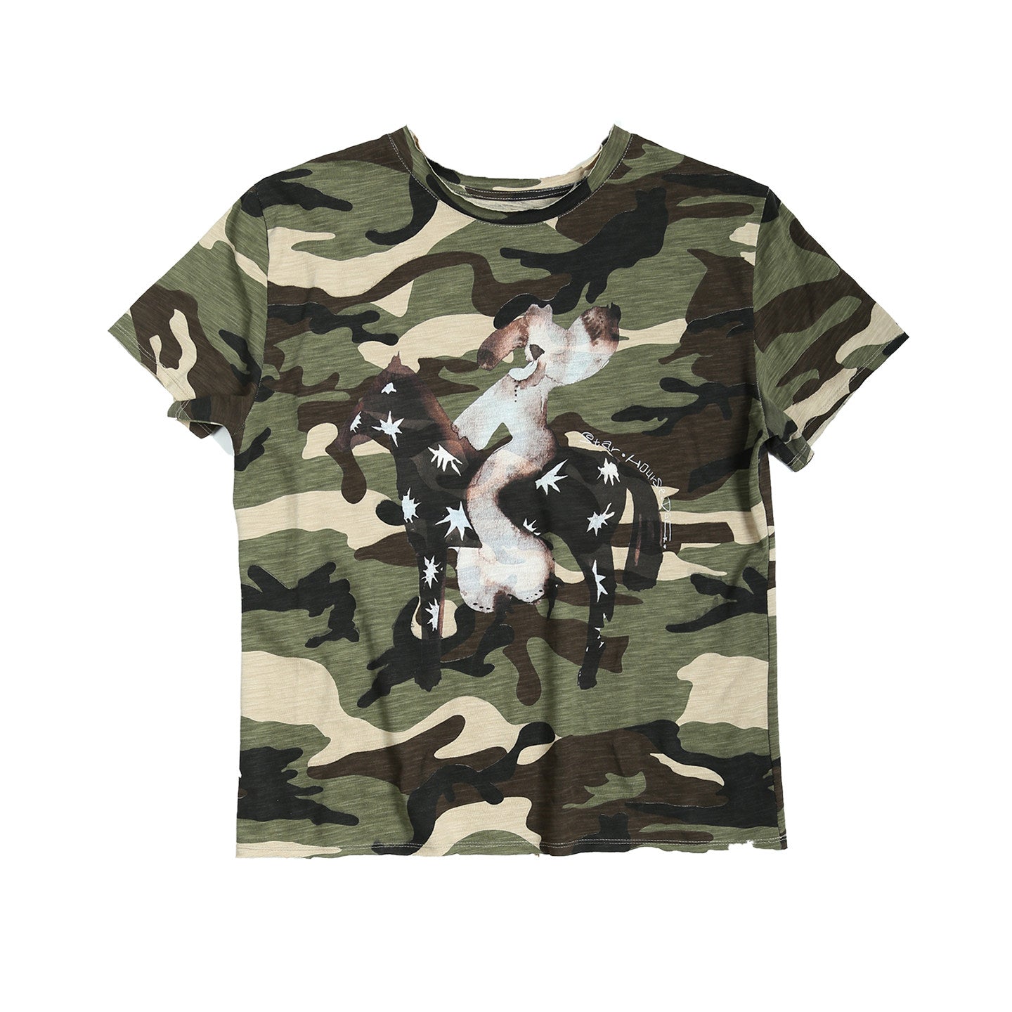 Star Horse Dog Short Sleeve T-Shirt