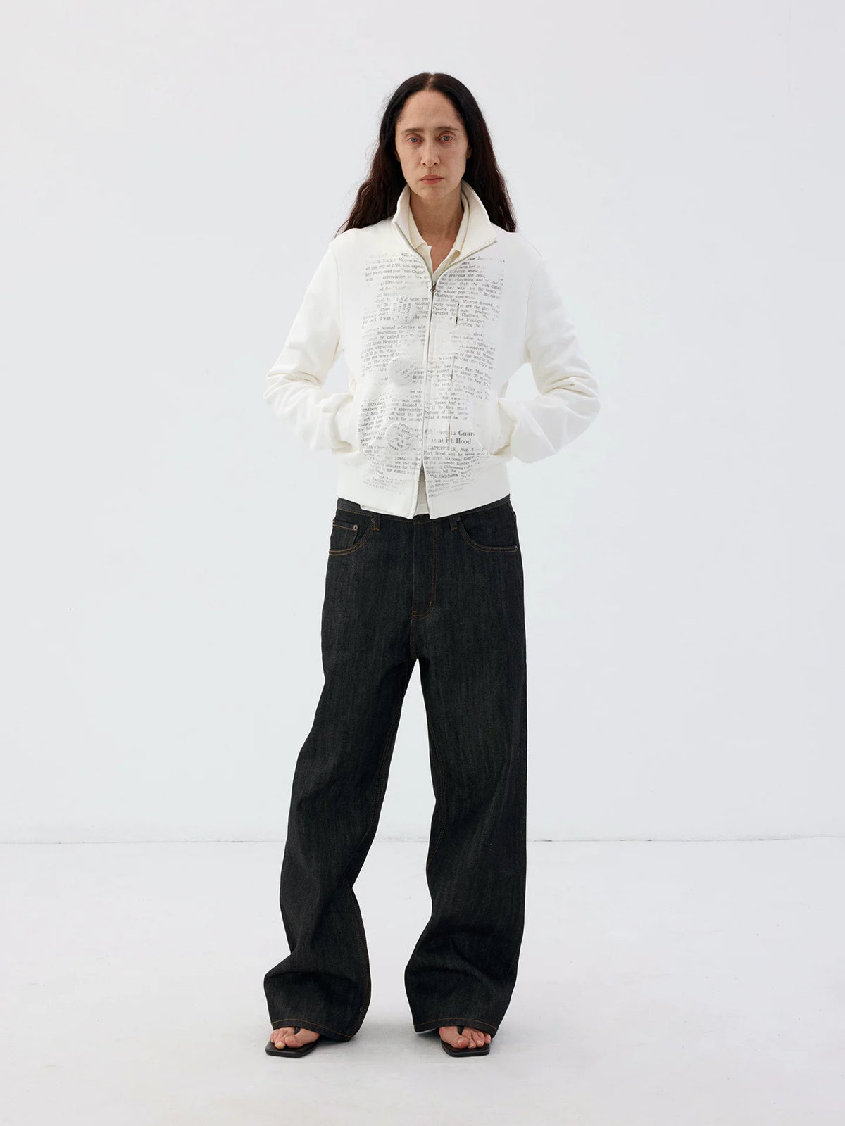 Black Raw Cow Jeans