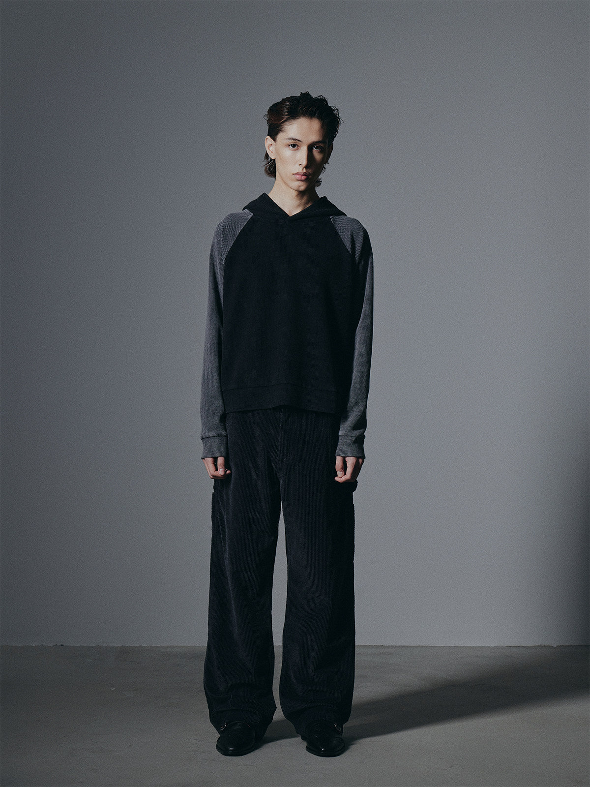 Raw washed raglan LS Shirt