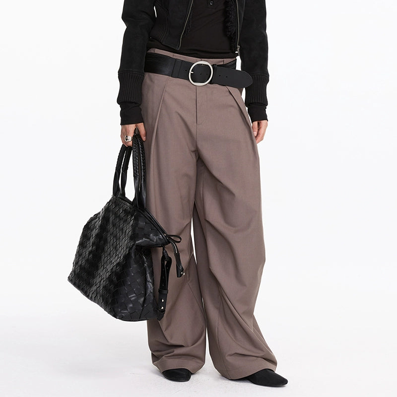 Casual Pleated Loose Trouser
