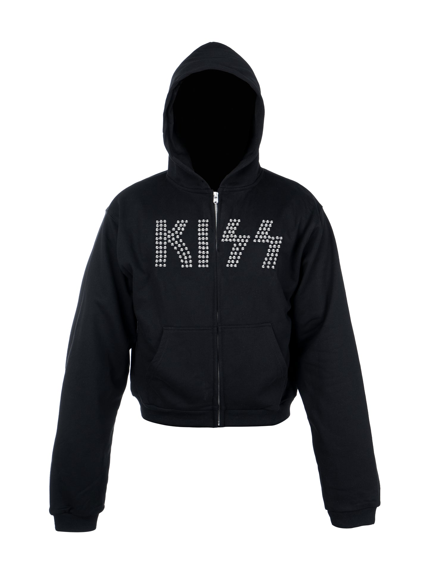 BAND KISS SLIM FIT BEADED METAL HOODIE