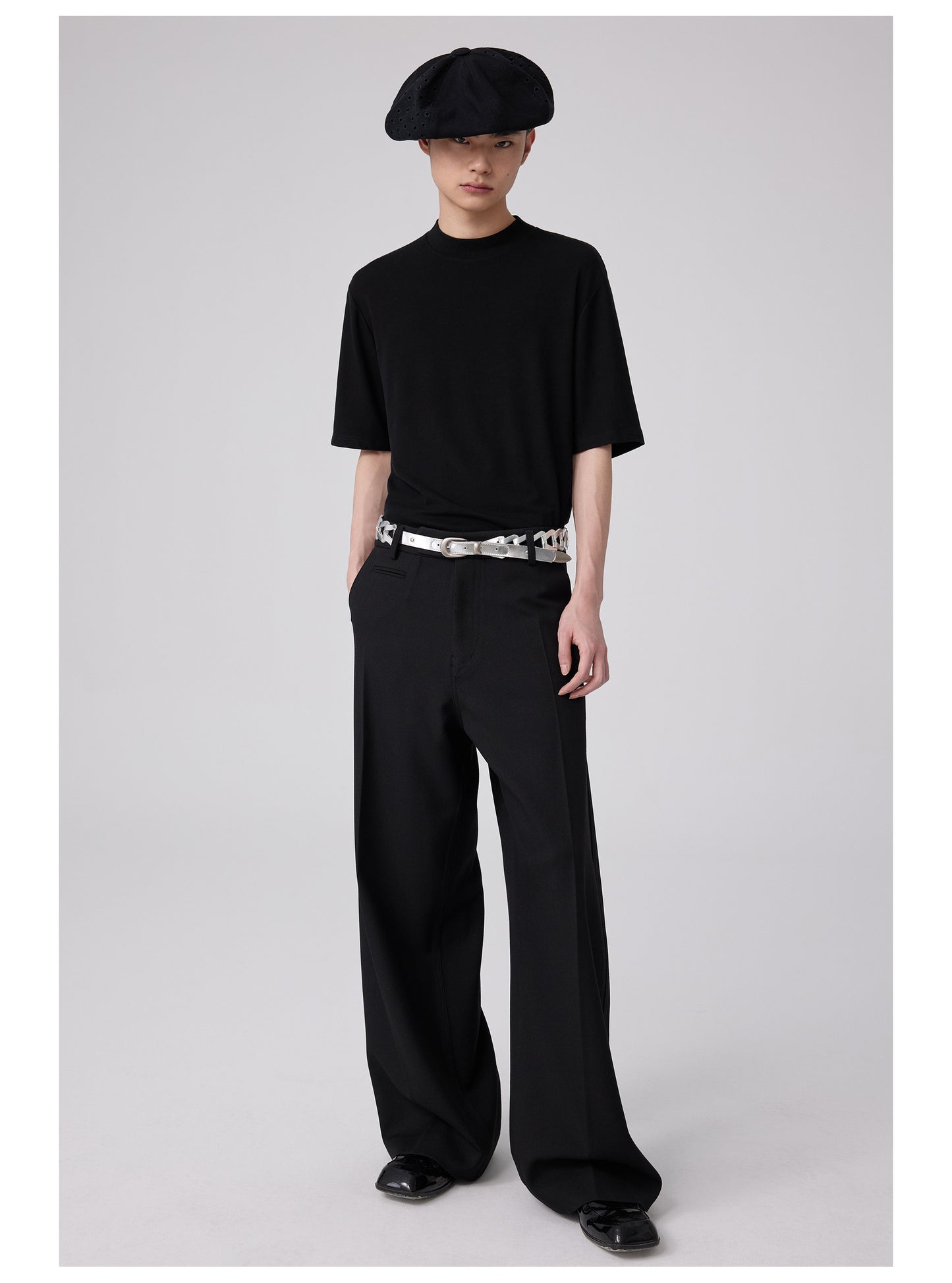 Mock Neck slim fit T-Shirt