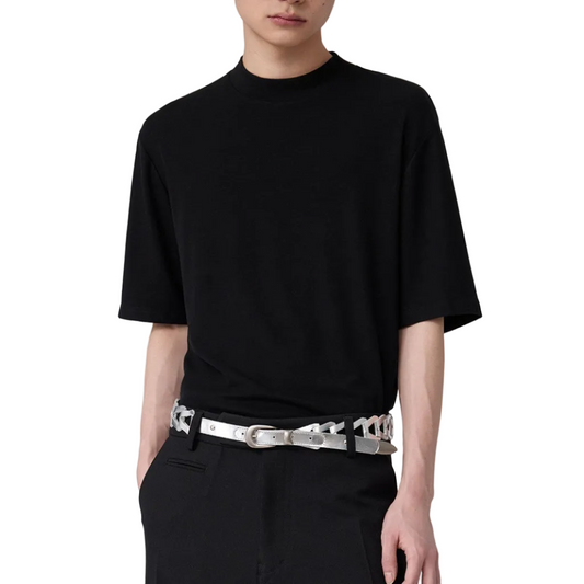 Mock Neck slim fit T-Shirt