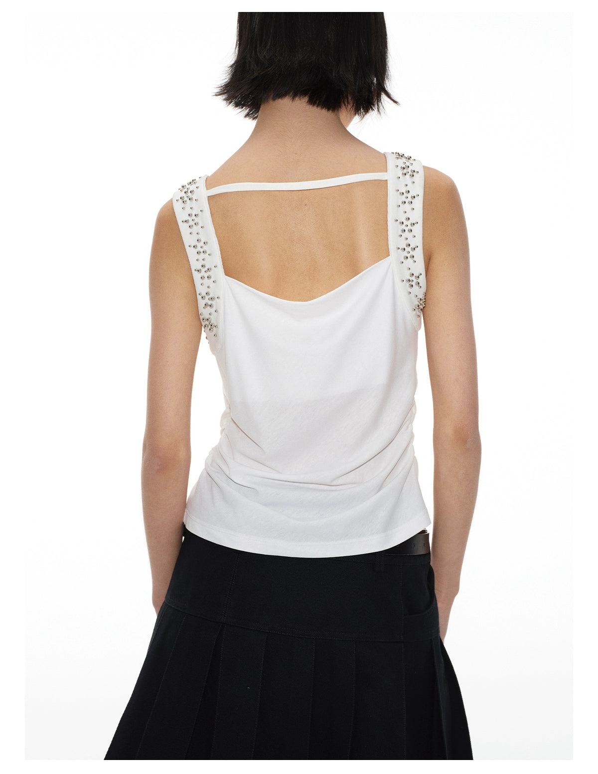Studded Swing Neck Top