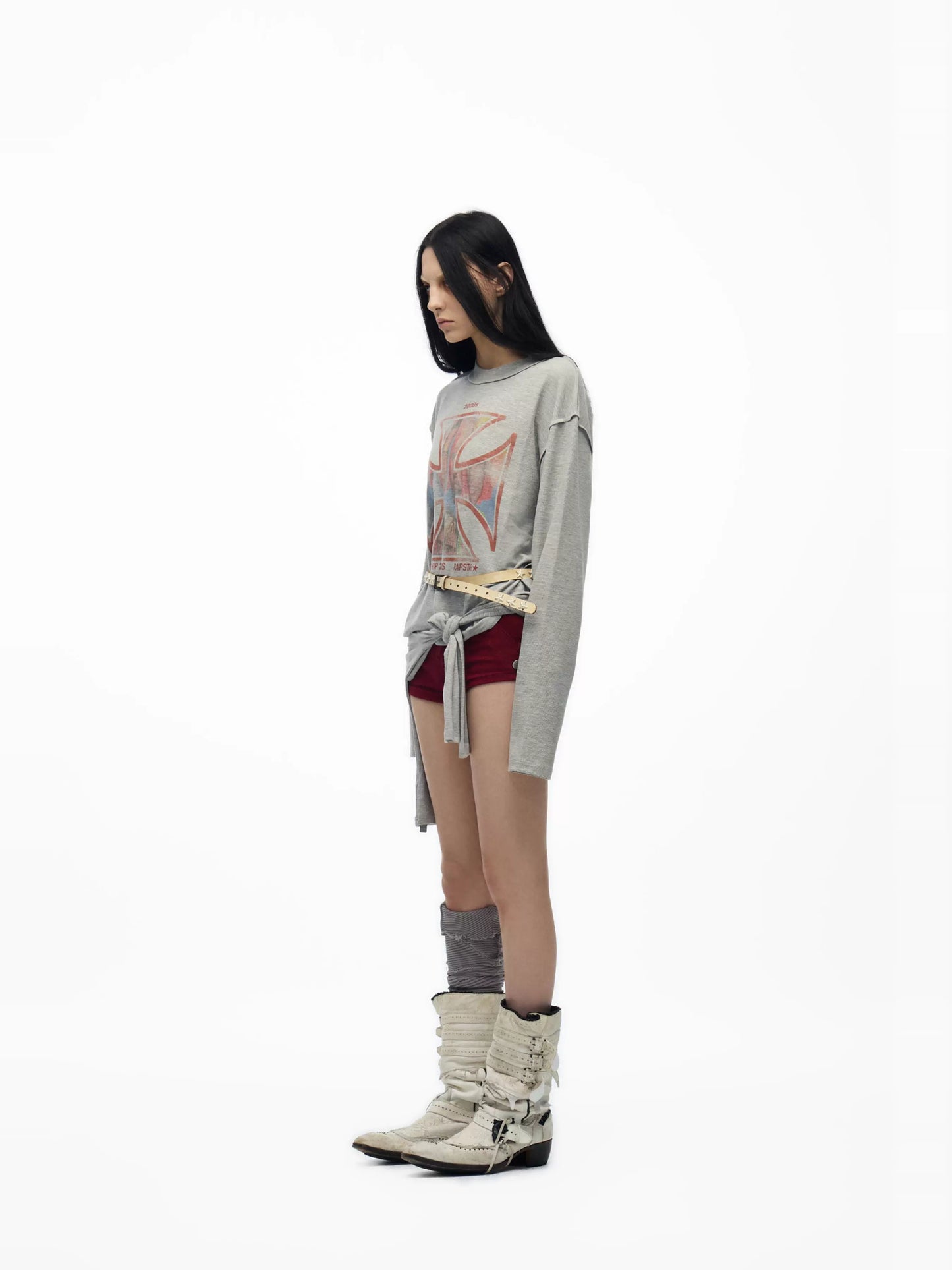 RapStar2000s waffle long sleeve T-shirts