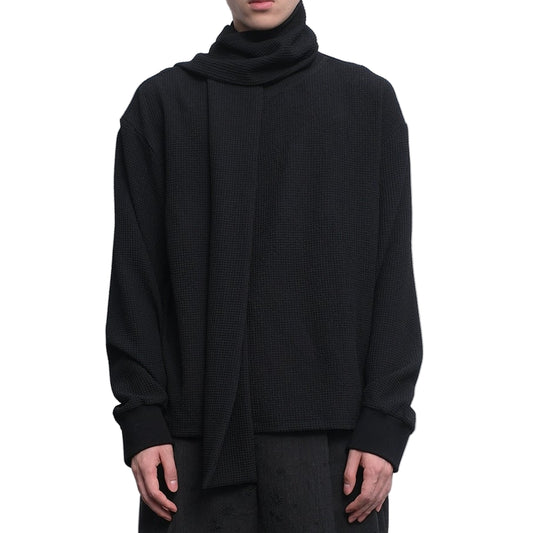 Scarf Detachable Sweatshirt