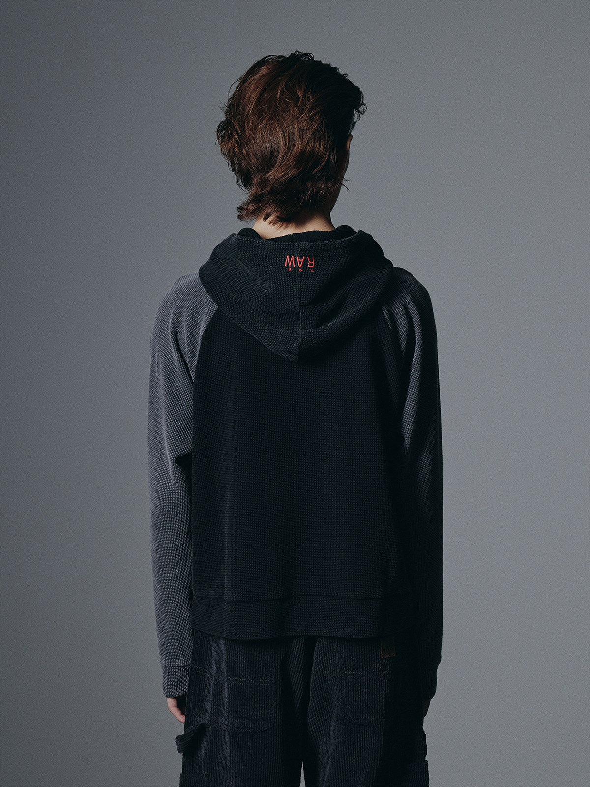 Raw washed raglan LS Shirt