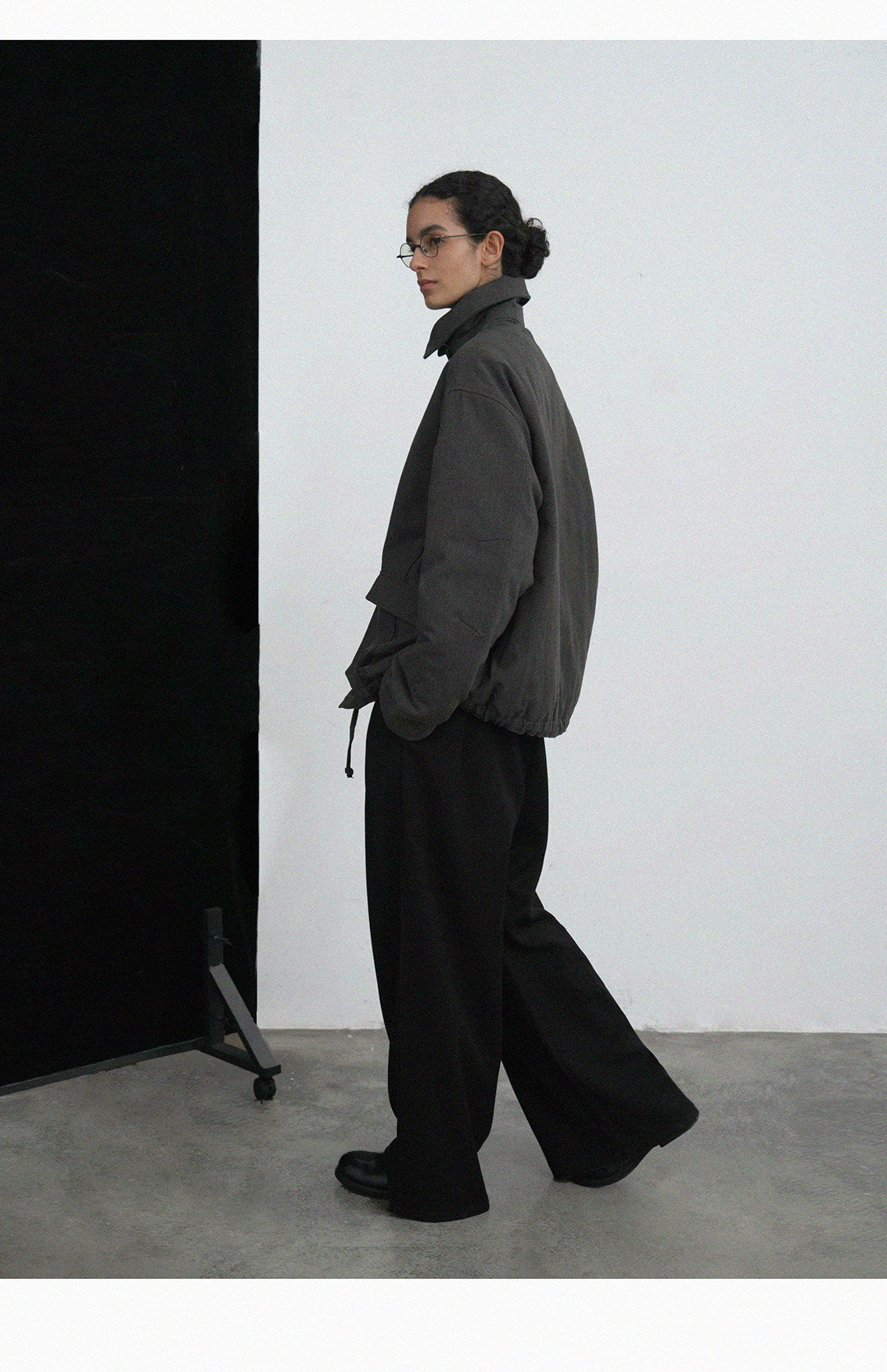 Zipper padded jacket