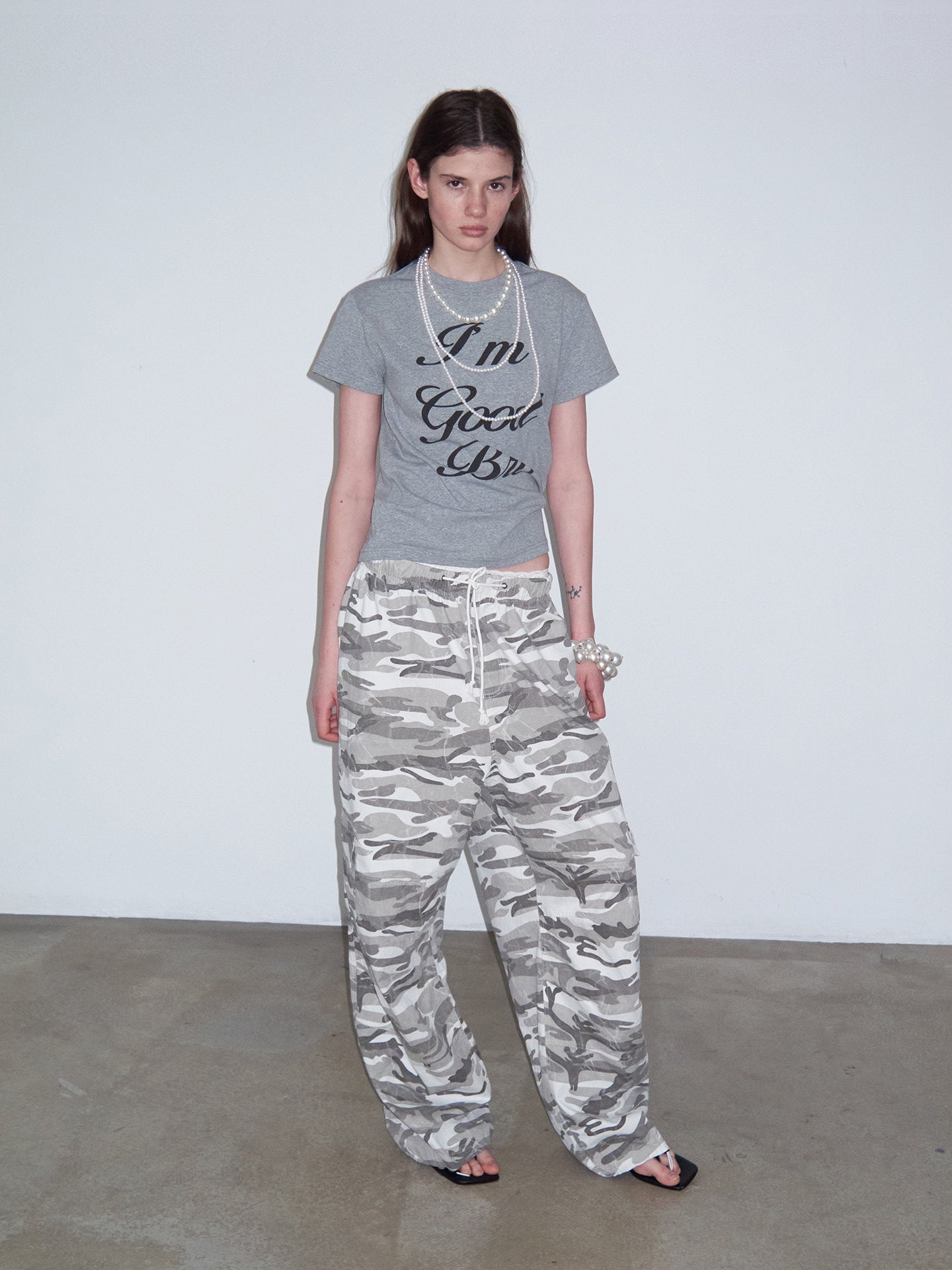 Print Crew Neck tee