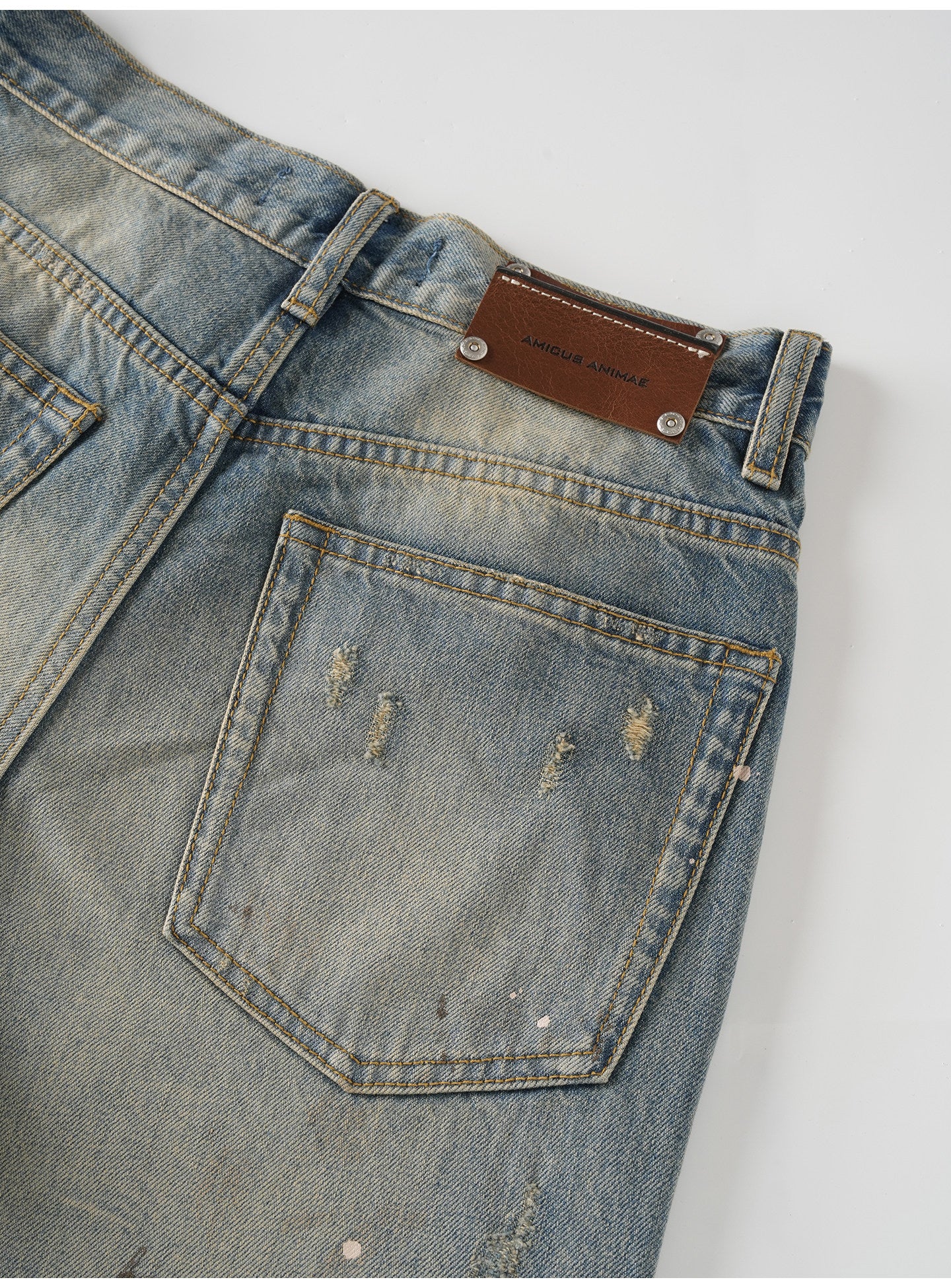 Burnt Ink Splash Jeans