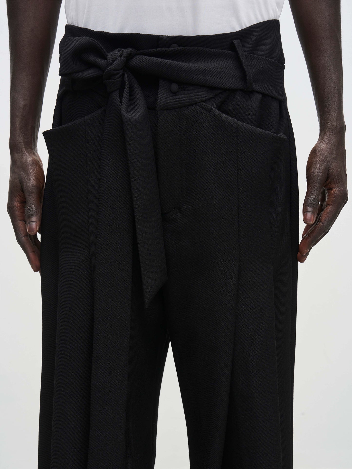 Wrapped Wide-leg Trouser