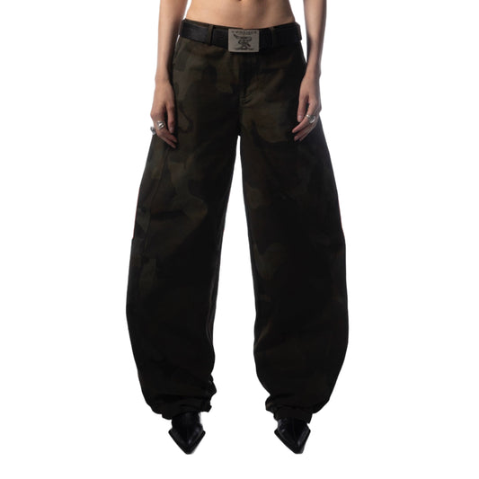 Camouflage Printed Scimitar Pants