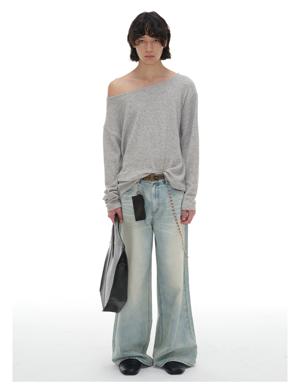 lazy boat neck Knit
