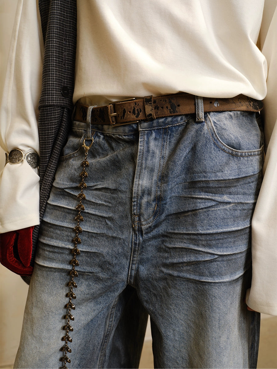 Distressed Leather Belt