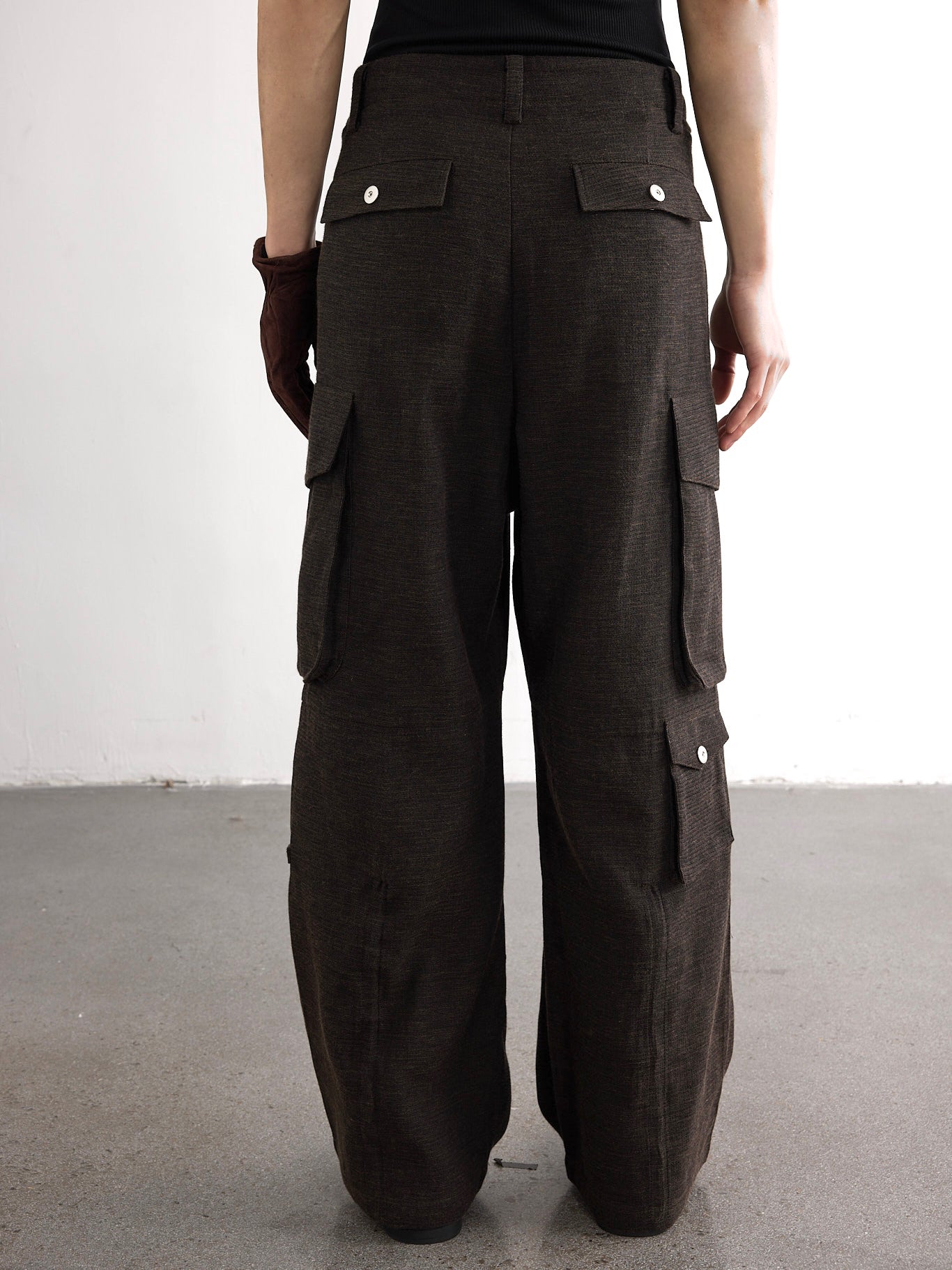 Linen Cargo Pants k11