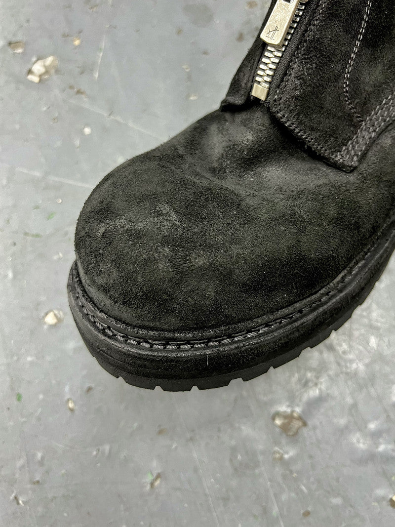 Double zipper Goodyear knight boots