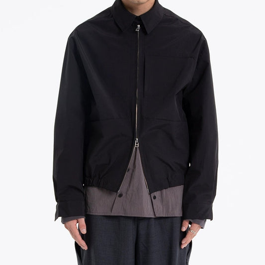 Double Zip Windproof Shirt Jacket