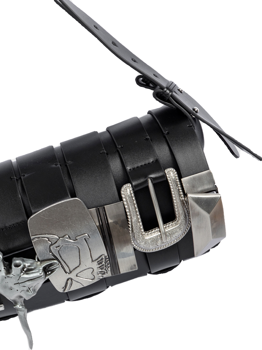 Belt Braided Shoulder Bag