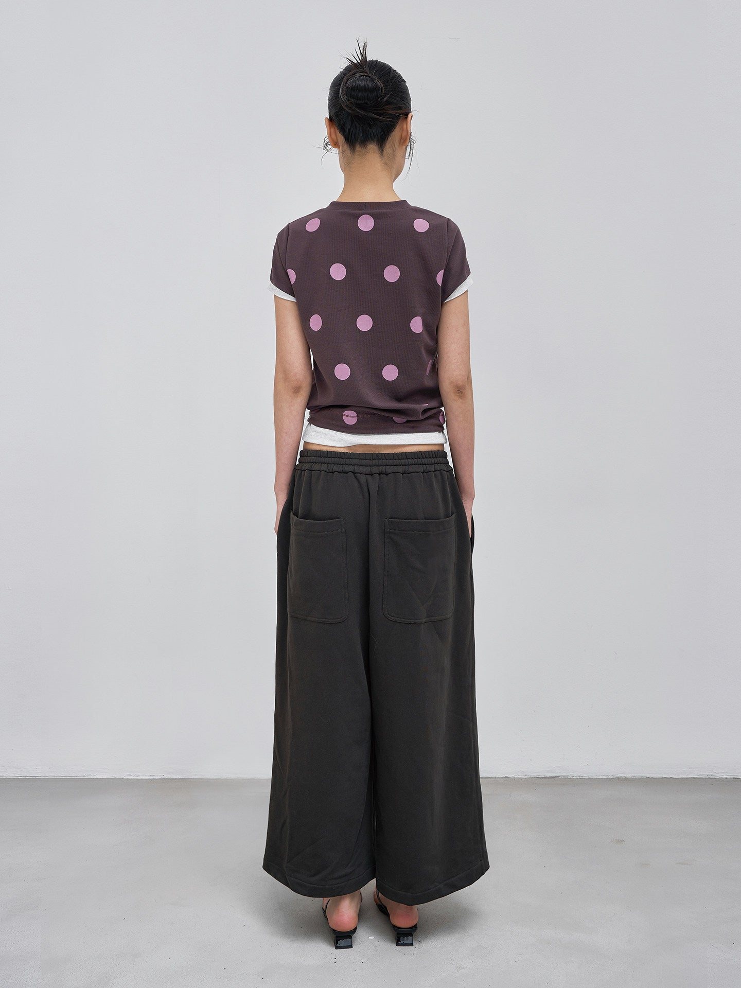 Fake layered polka dot T-shirt