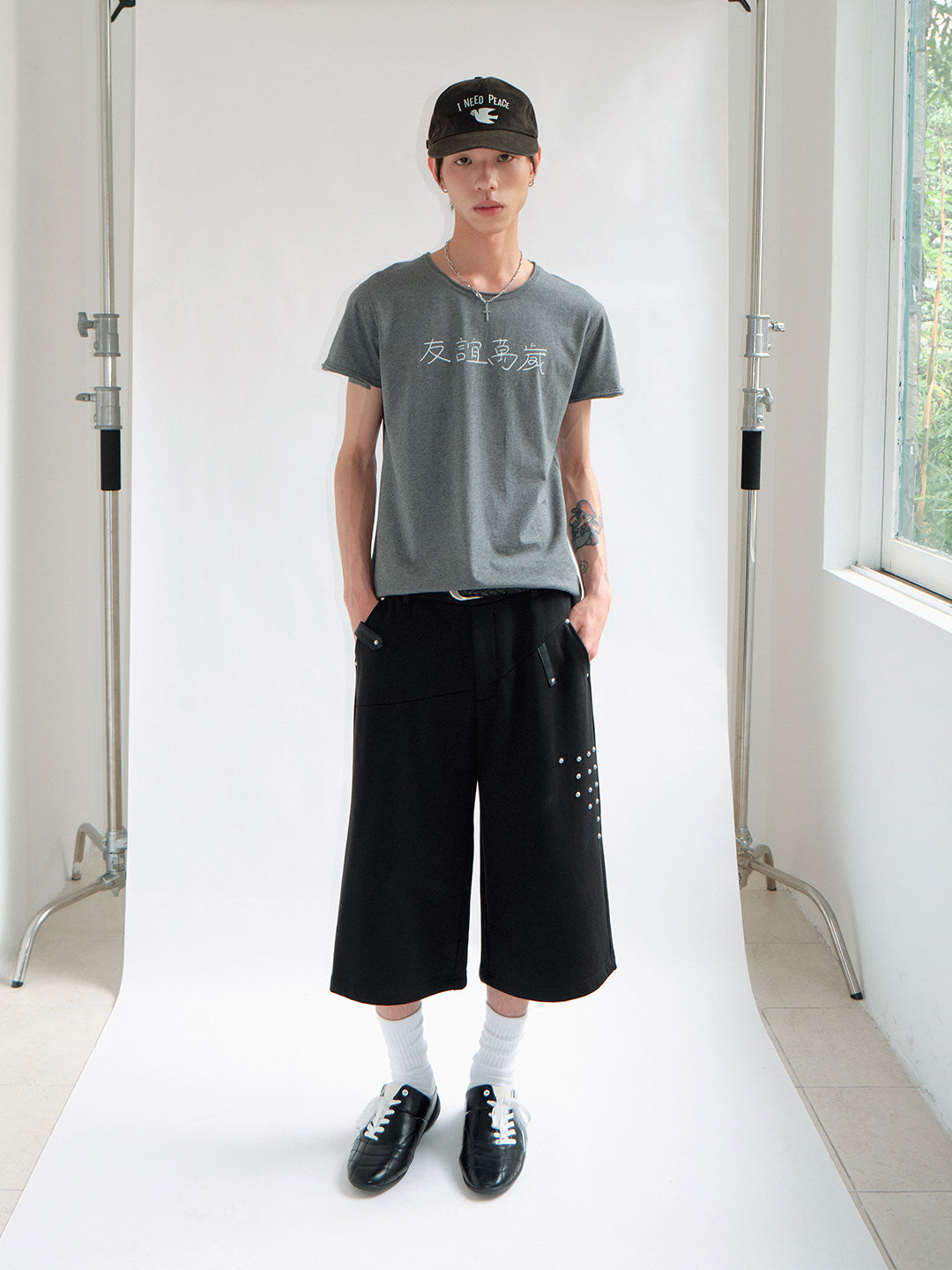FUNKYFUN Rivet Six-Point Shorts