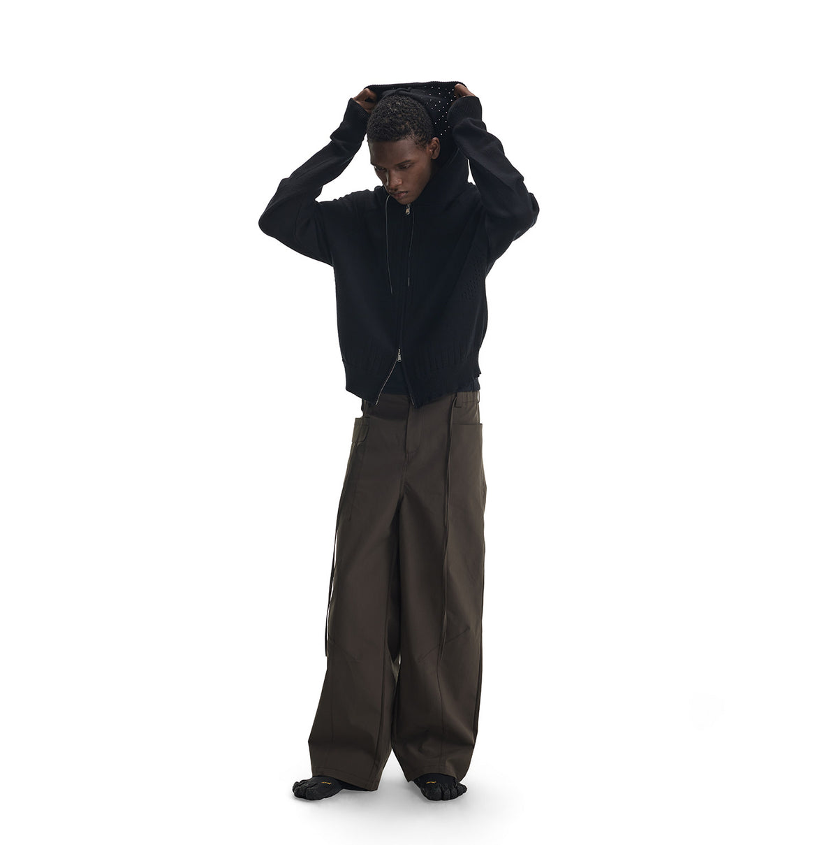 Respire Hollow Cutout Hoodie