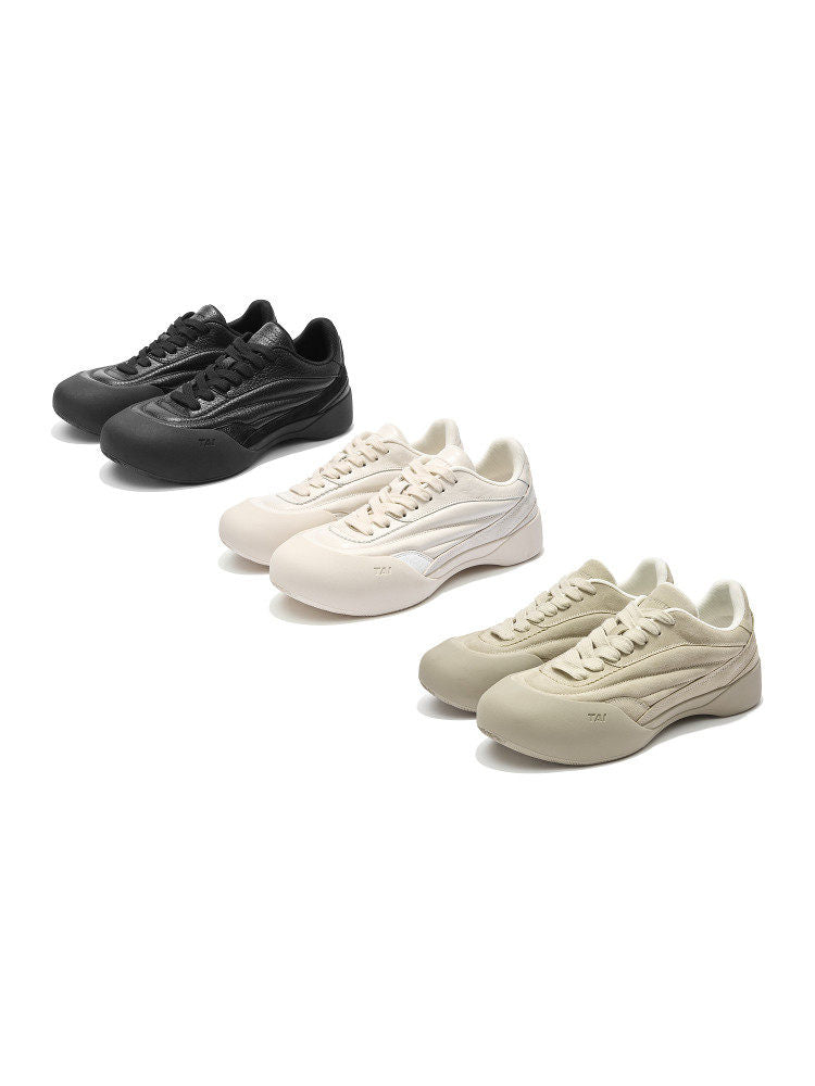 Cowhide Curve Stray Shoes