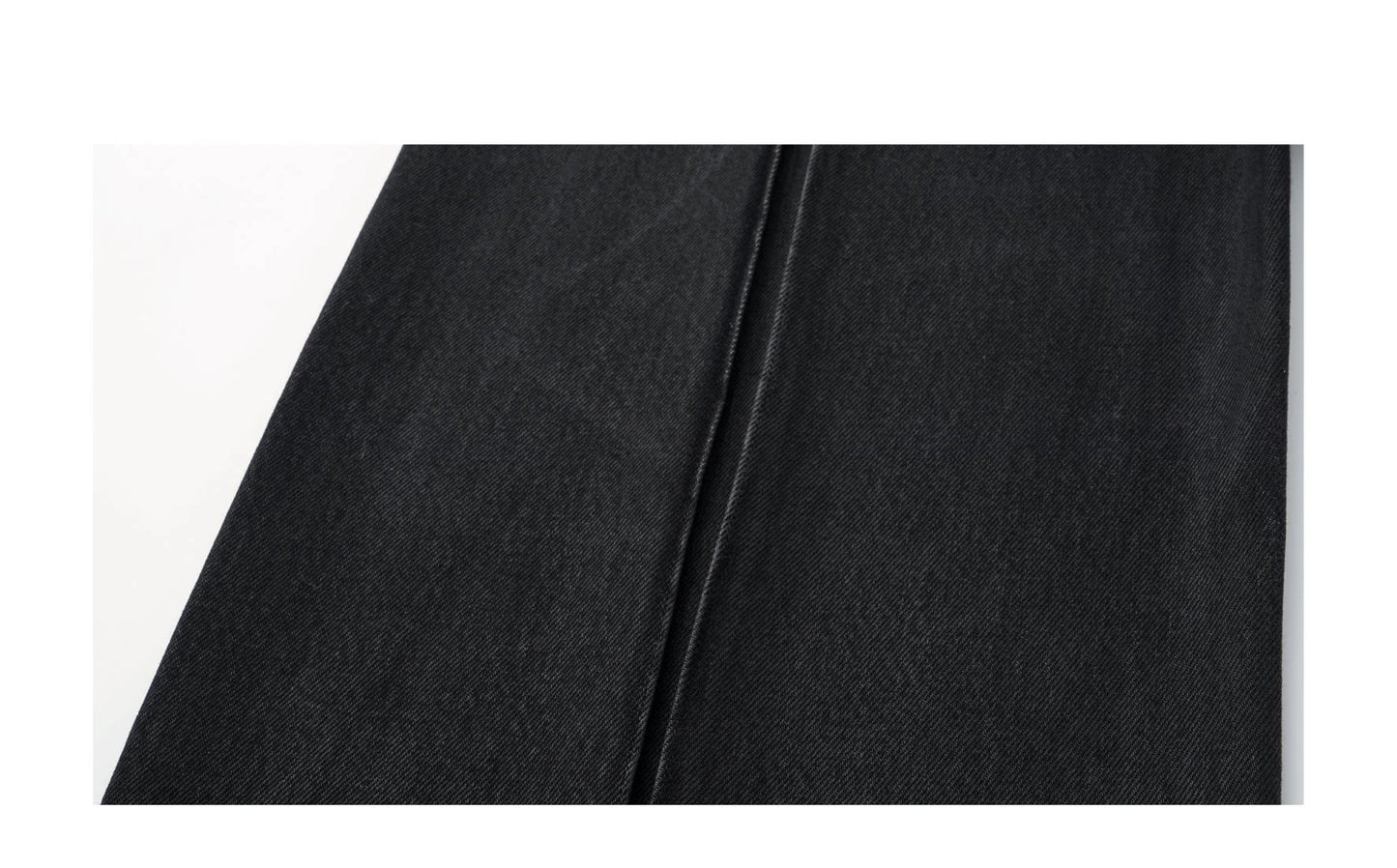 Wax Coated straight jeans