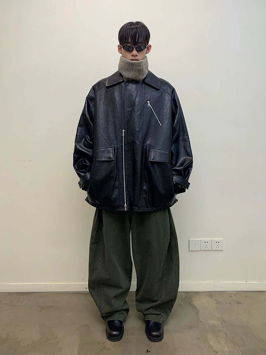 Washed Baggy Jeans