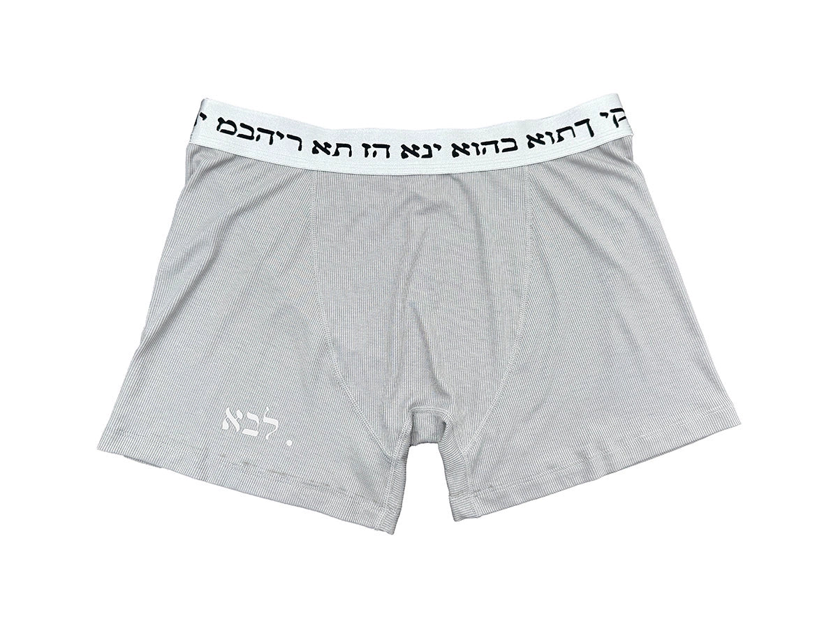 ACETATE TENCEL PIT STRIPED BOXER PANTS