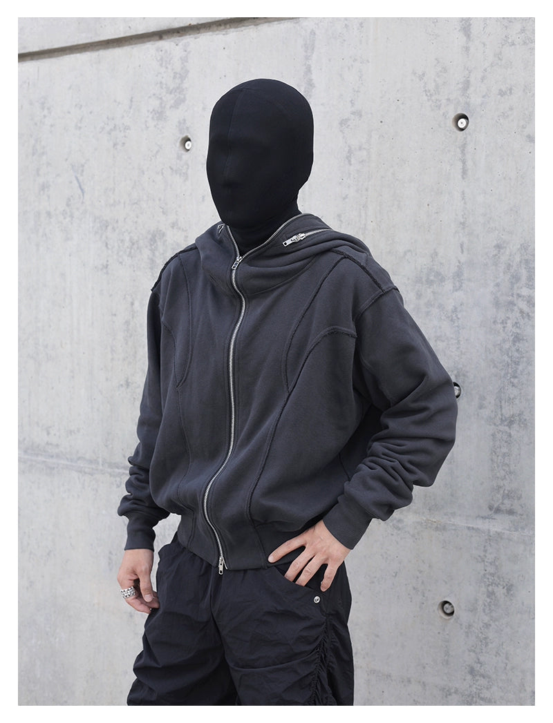 Zipper Masked Hoodie