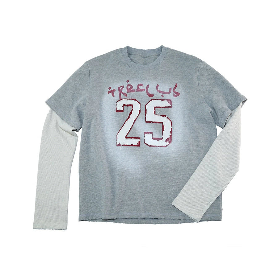 Fake Layered Long Sleeve T-Shirt