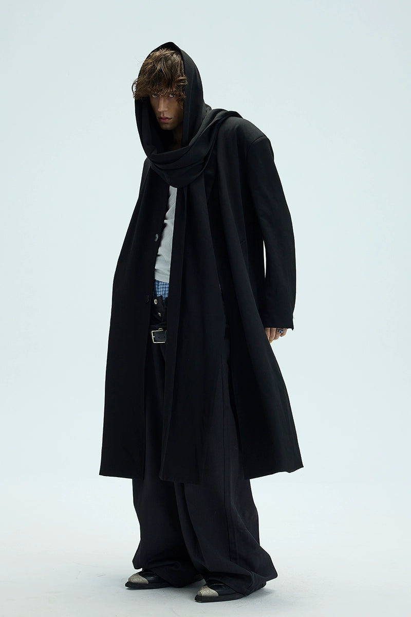 Scarf Docking Long Coat