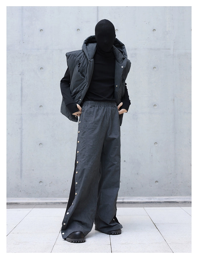 panelled  opium wide-leg trousers