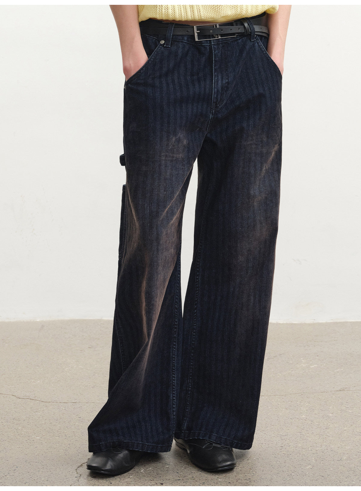 Aged Herringbone Corduroy Pants