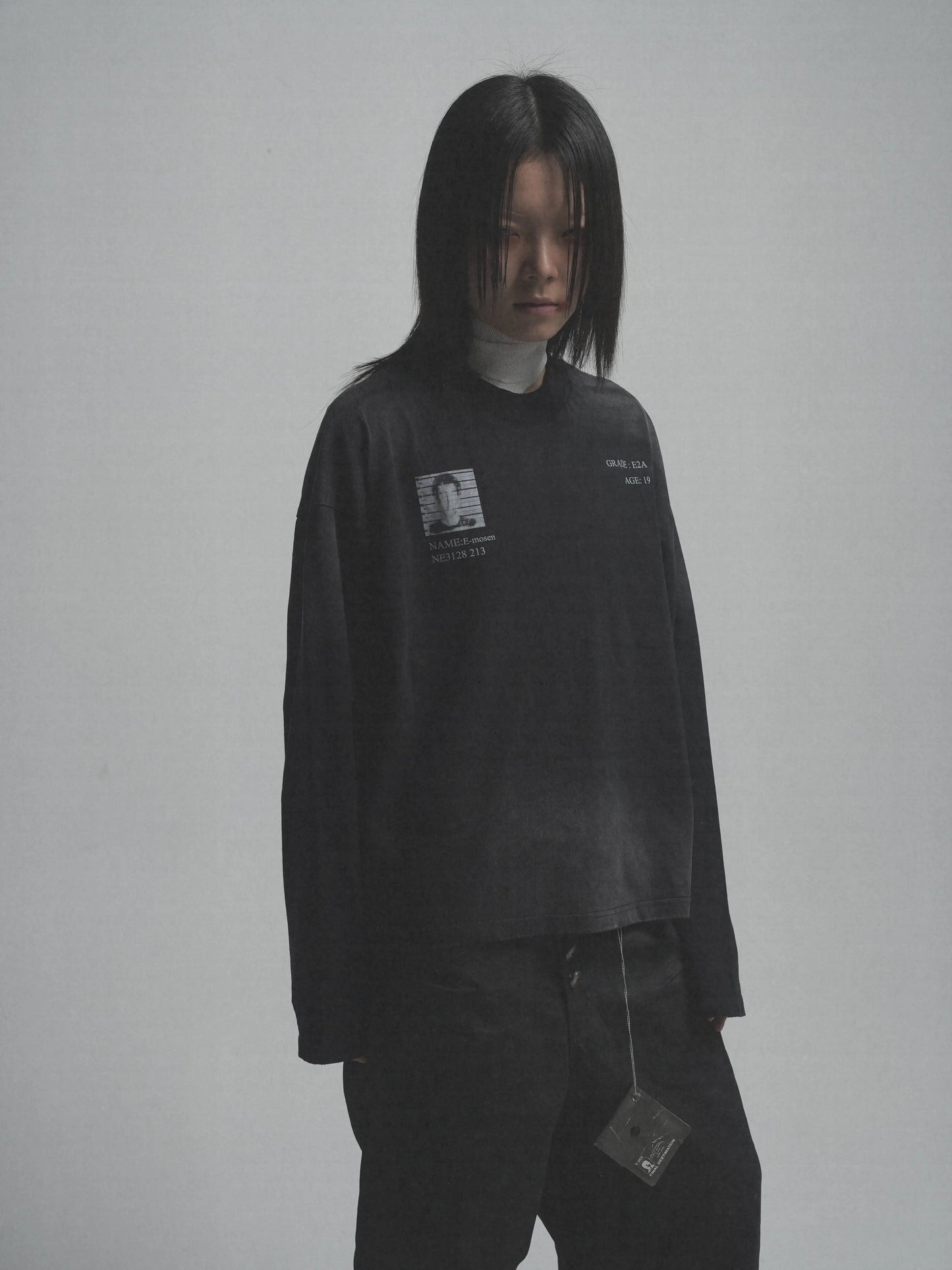 emotional prisoner print  heavyweight long-sleeve T-shirt