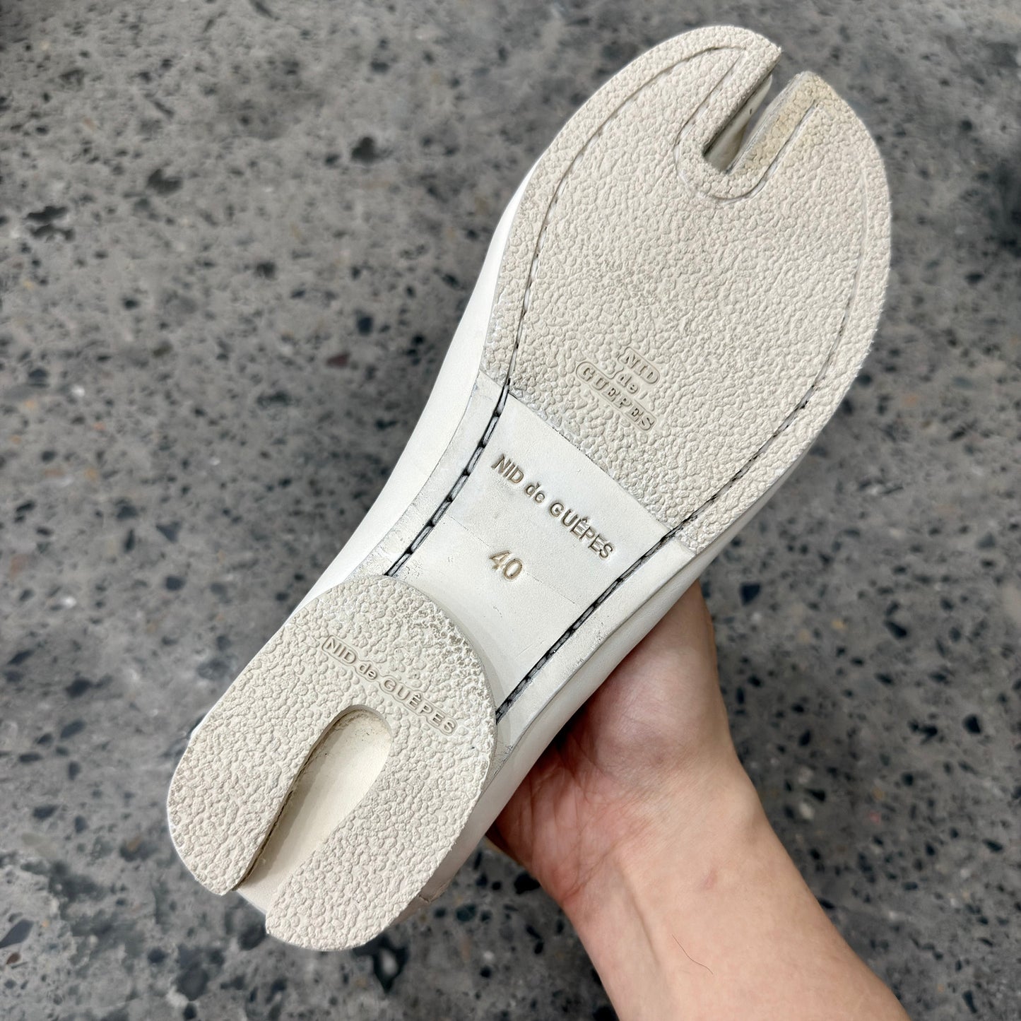 Kangaroo Leather Split-Toe Tabi shoes