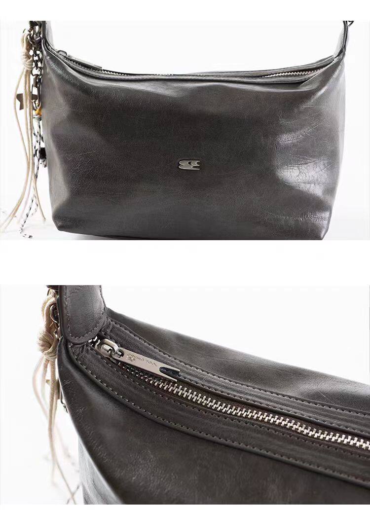 Wax Leather Hand Bag