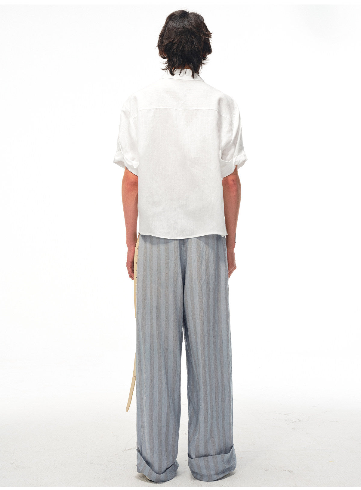 "Pulse" Tencel Linen Rolled Edge Shirt