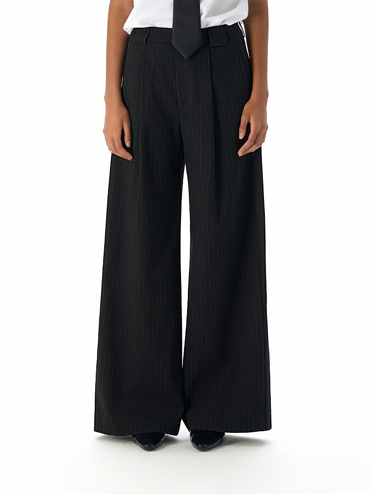 Smoking Stripe Side Line Trousers