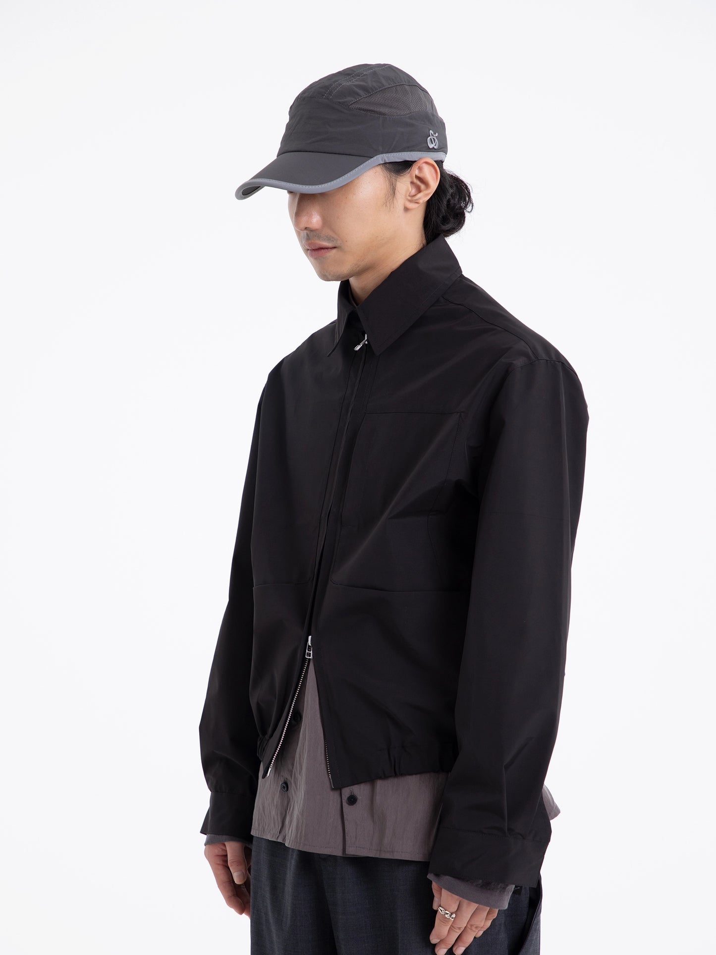 Double Zip Windproof Shirt Jacket