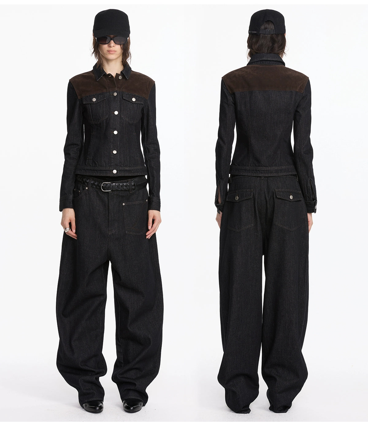 Suede Stitched Slim Jacket