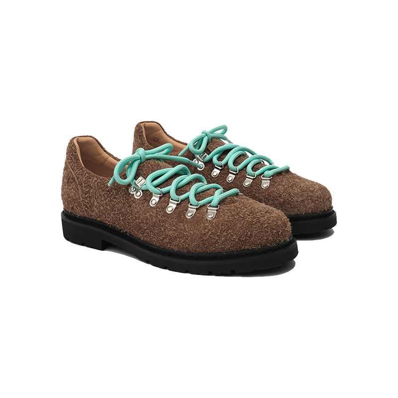 CRICLE CAGE SUEDE LEATHER HIKING DERBY CONTRASTING SNEAKER