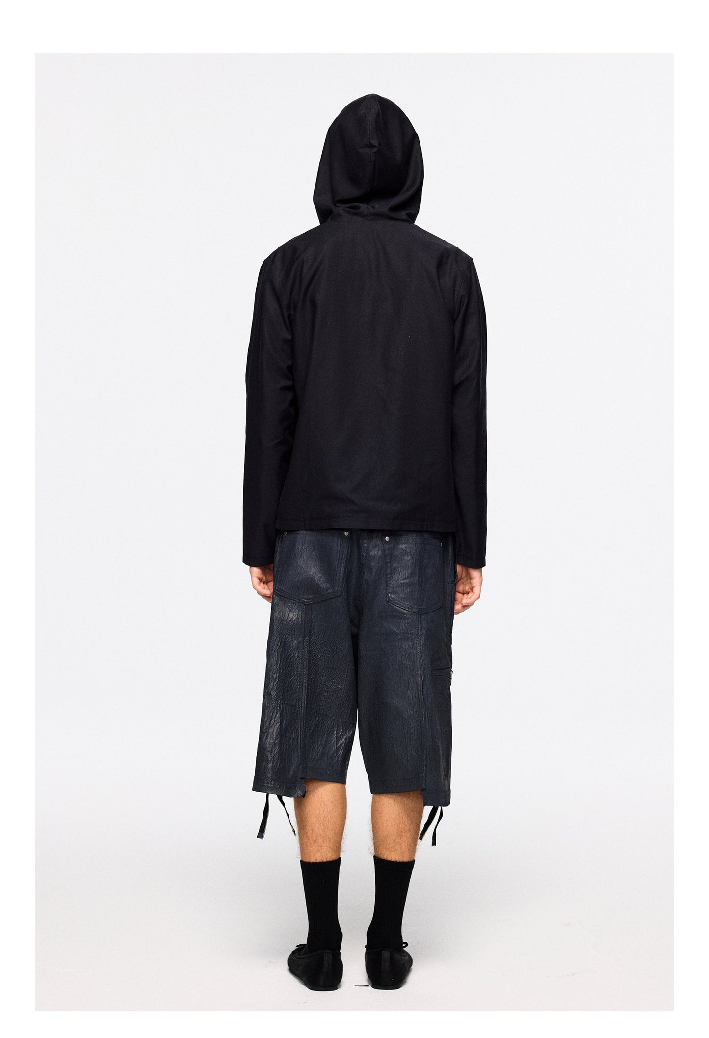 "Gideon" Waxed Capri Pants