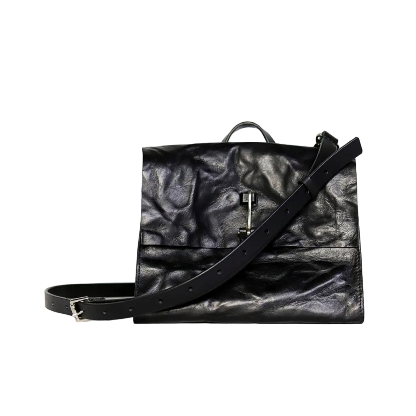 Vintage square cowhide bag